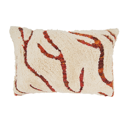Terracotta Lines Pillow Oblong