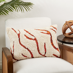 Terracotta Lines Pillow Oblong