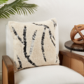 Black Lines Pillow Square