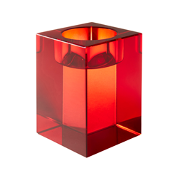Red Crystal Votive Holder Medium