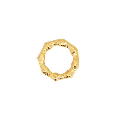 Aluminum Bamboo Napkin Ring Gold