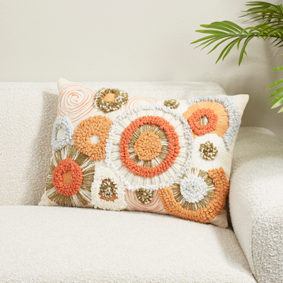 Boho Circles Pillow 16x24