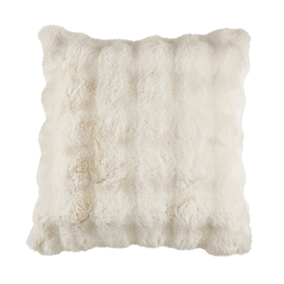 Ivory Bubble Faux Fur Pillow 20"