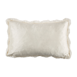 Ivory Bubble Faux Fur Pillow 12x20