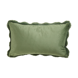 Jasper Green Bubble Faux Fur Pillow 12x20