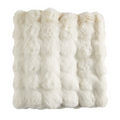 Ivory Bubble Faux Fur Throw
