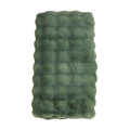 Jasper Green Bubble Faux Fur Throw
