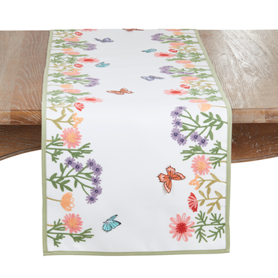 Flowers And Butterflies Runner