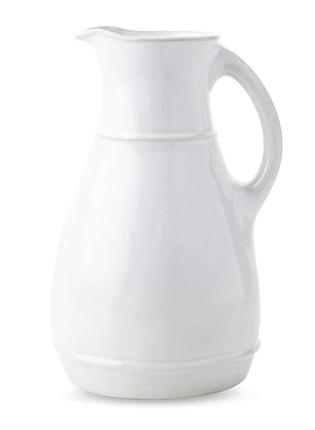 Puro Ceramic Pitcher - Whitewash