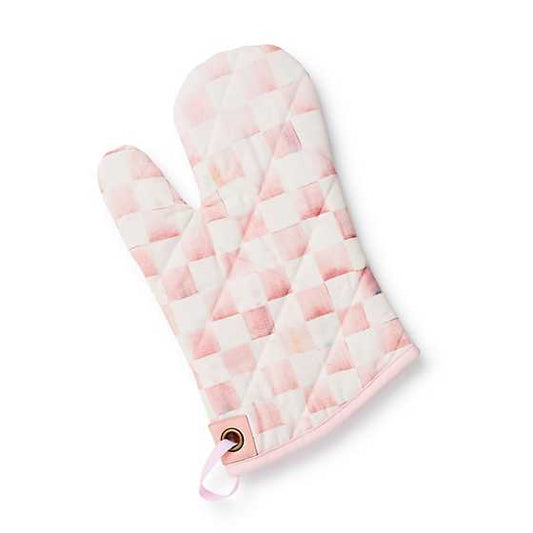 Rosy Check Oven Mitt