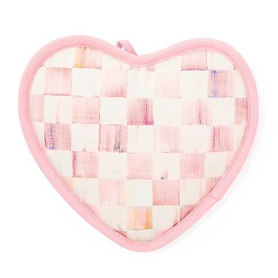 Rosy Check Heart Potholder