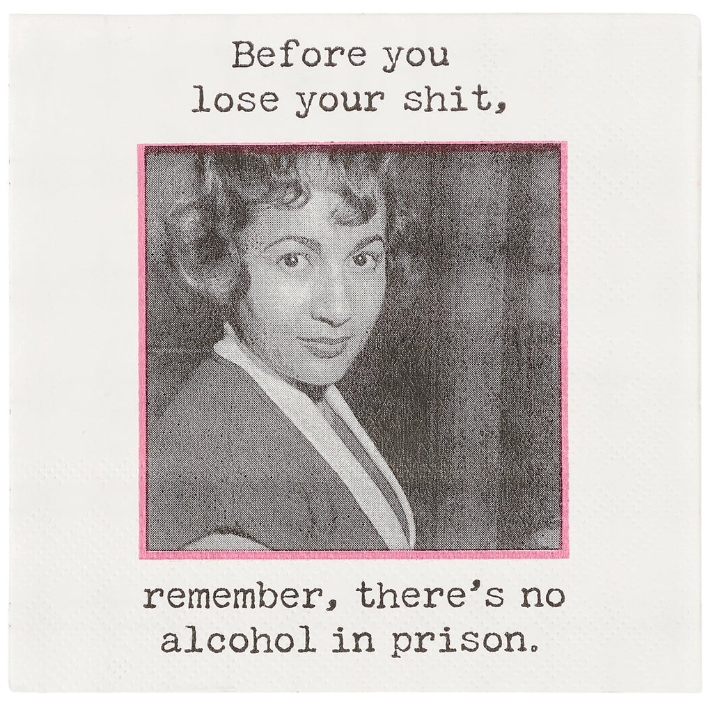 No Alcohol In Prison Beverage Napkin
