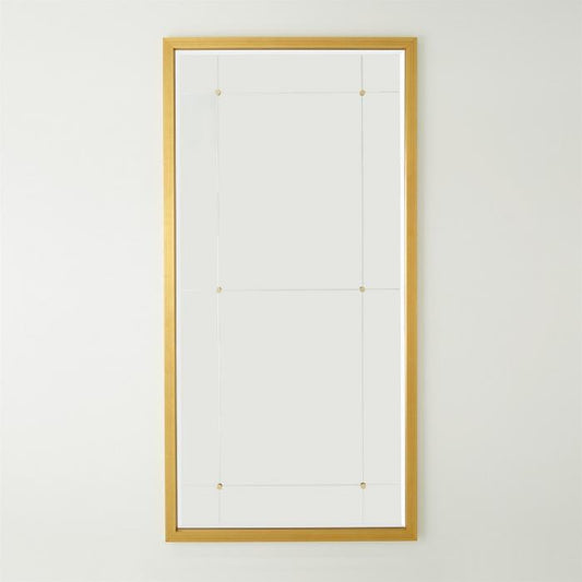 Beaumont Floor Mirror-Gold Leaf