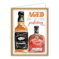 Agend To Perfection Whiskey Bottles Greeting Card