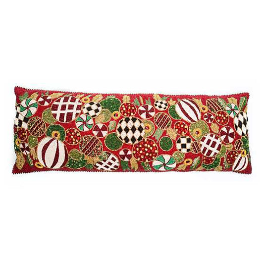 Jolly Ornaments Lumbar Pillow