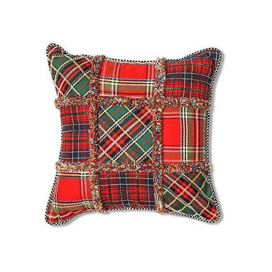 Tartastic Patch Throw Pillow