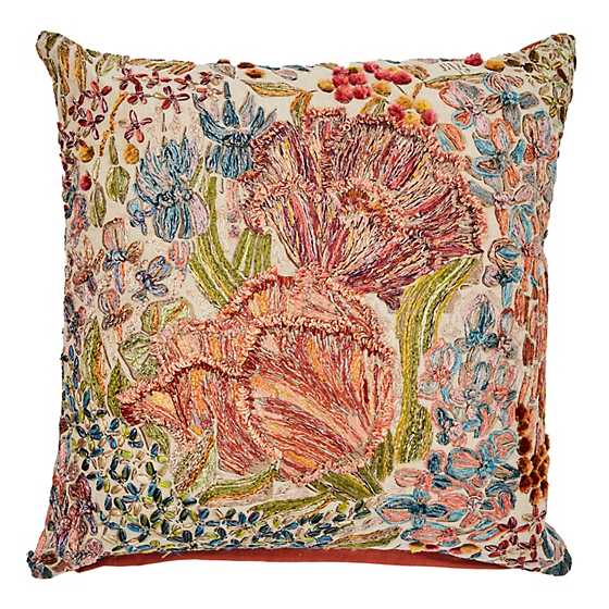 Flower Field Throw Pillow