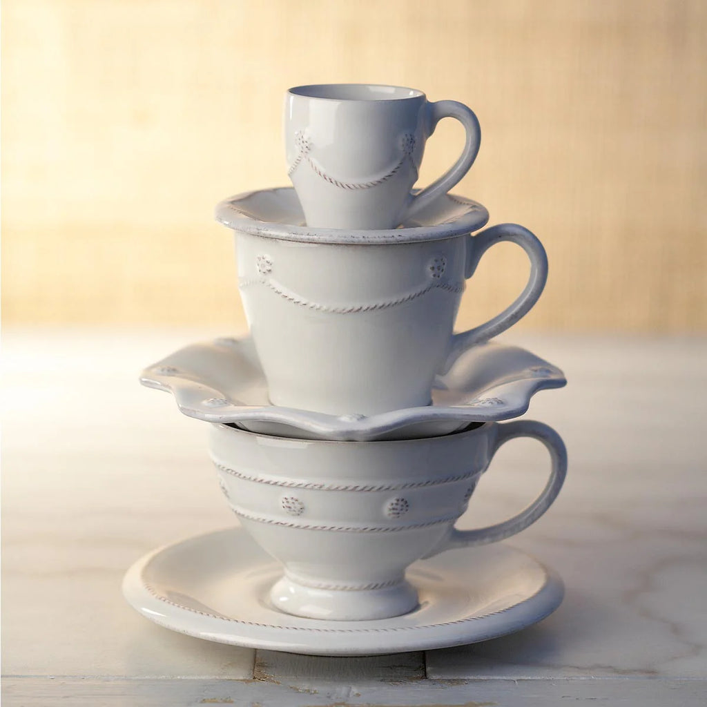 Scalloped Saucer - Whitewash