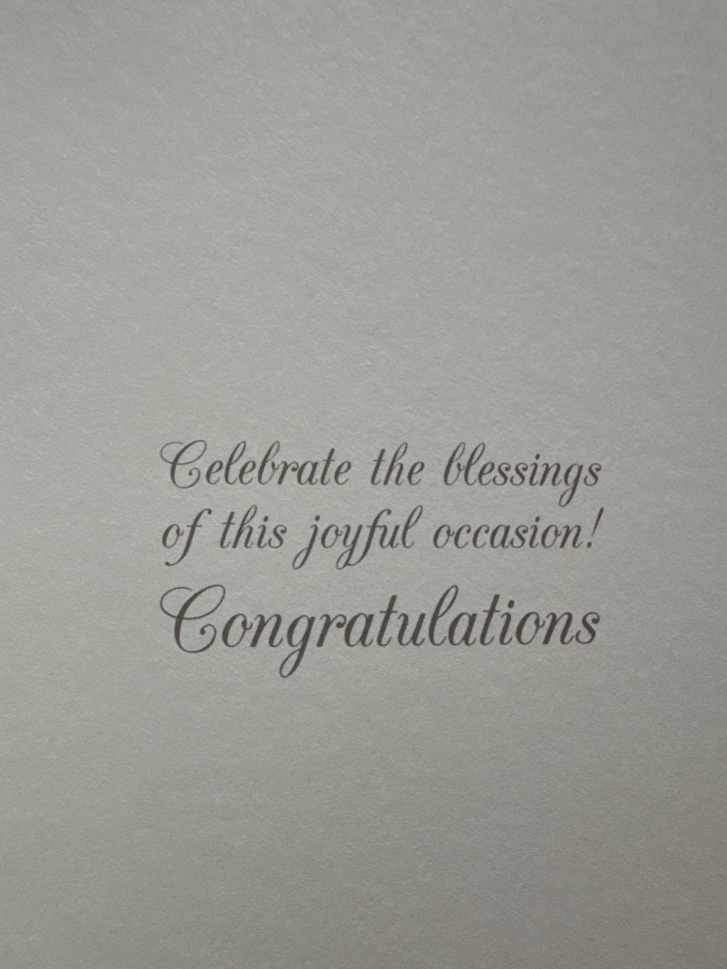 Celebrate the Blessings Card