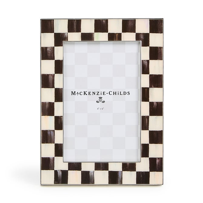 Courtly Check Silver Plated 4" x 6" Frame