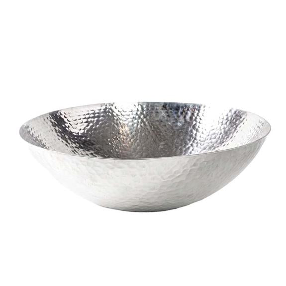 Large Round Hammered Salad Bowl / Beverage Tub