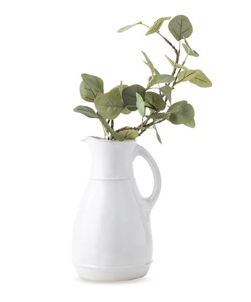 Puro Ceramic Pitcher - Whitewash