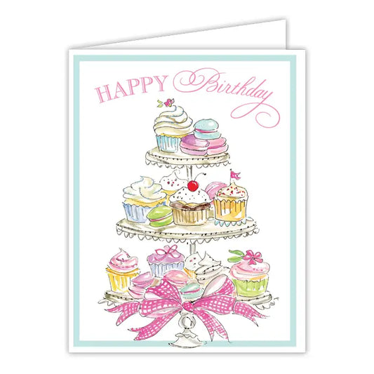 Happy Birthday Cupcakes and Cookies Greeting Card