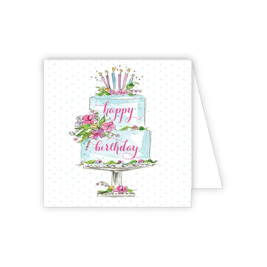 Birthday Cake with Candles Enclosure Card