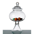 Clear Glass Round Jar 12"