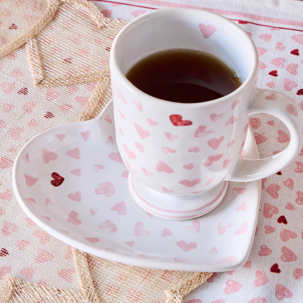 Love You More  7" Heart Tray - Pink