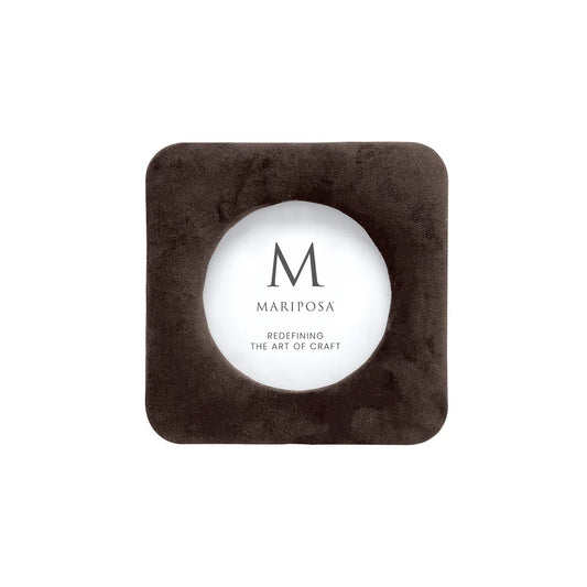Lola Chocolate Velvet Round 4x4 Frame