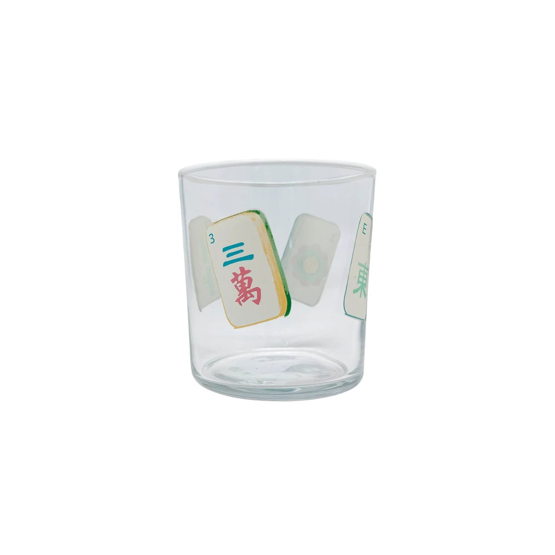 Mahjong Tiles Suite of 4 Double Old Fashioned Glasses