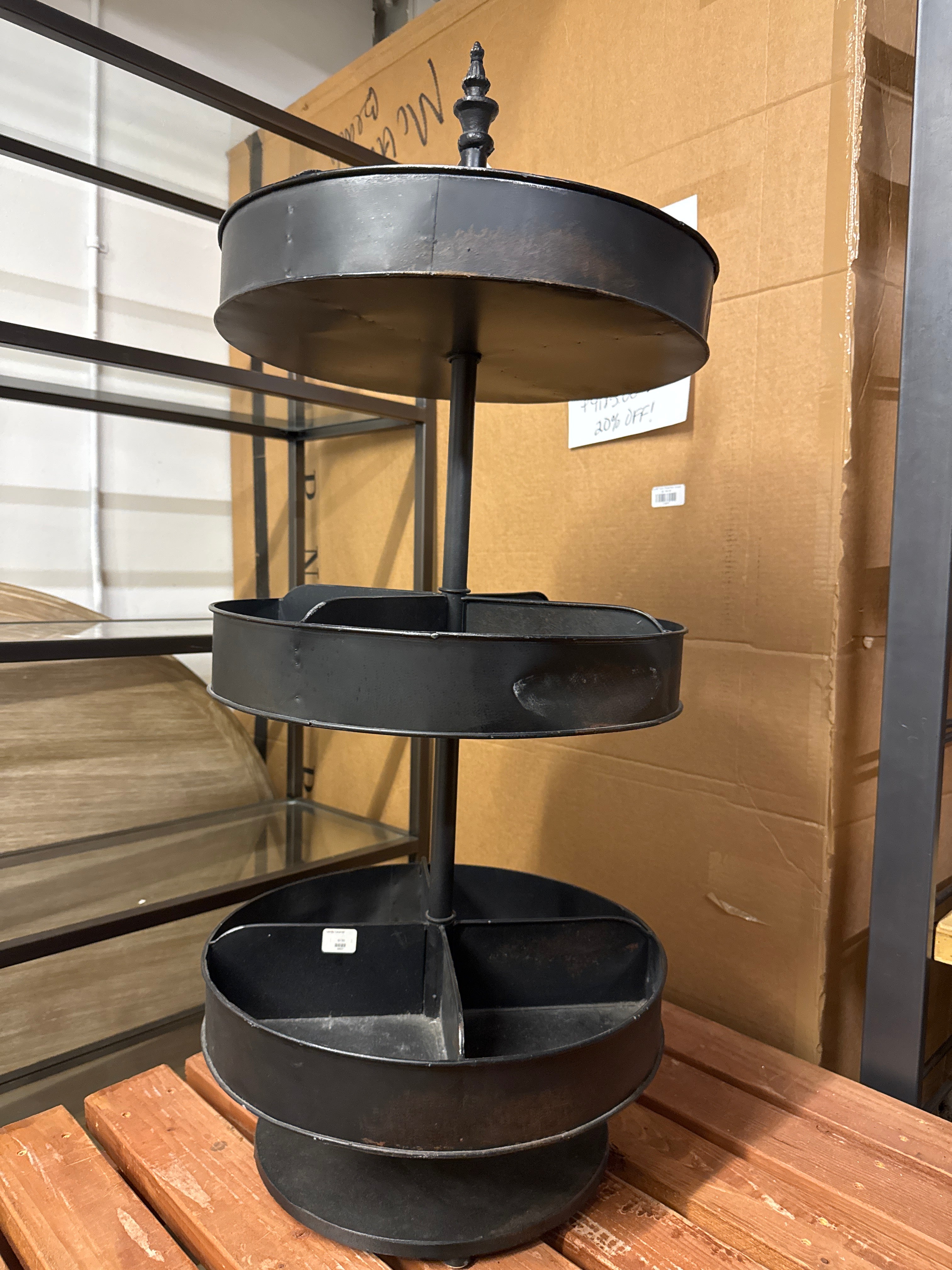 Round 3 Tier Rotating Rack
