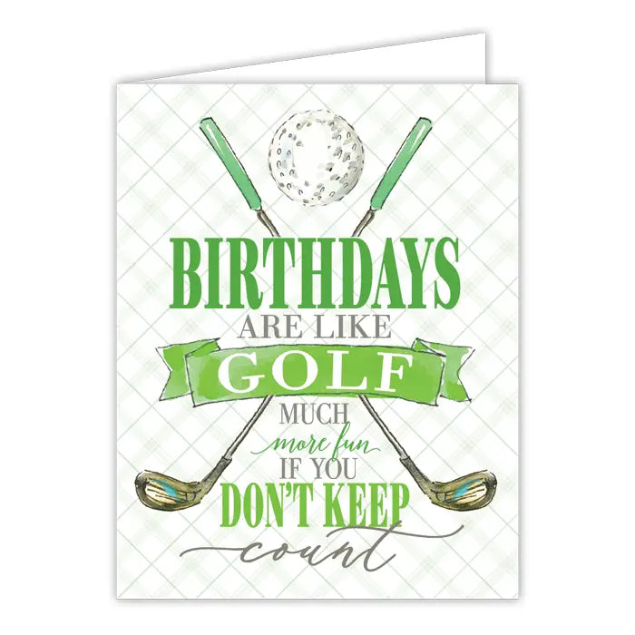 Birthdays Are Like Golf Much More Greeting Card