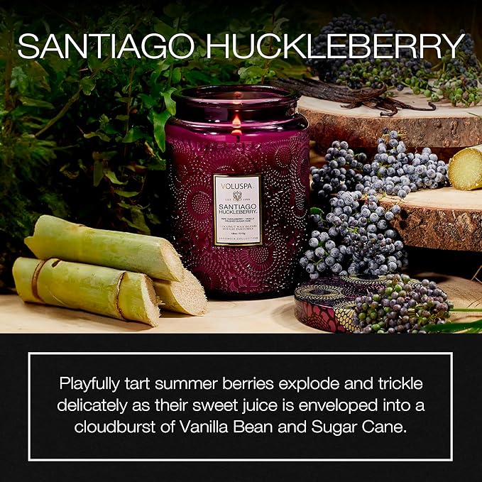 Santiago Huckleberry Luxe Candle