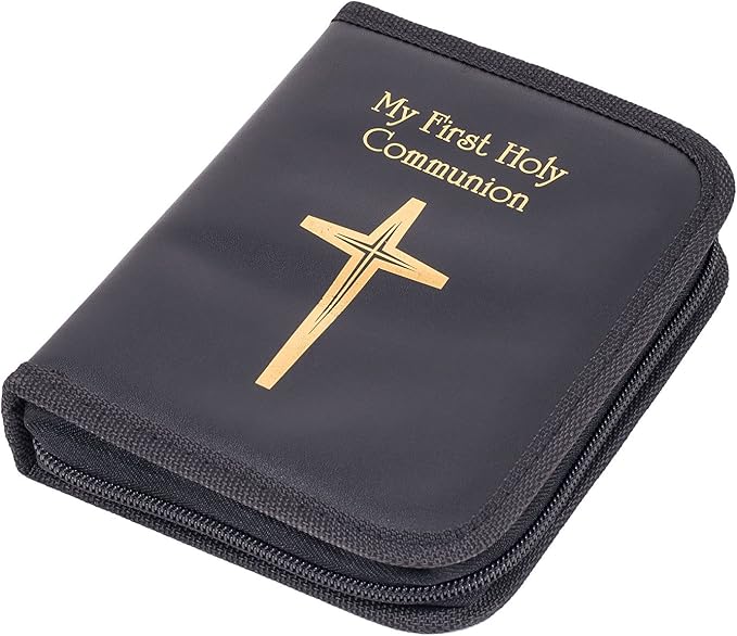 Boy Communion Folder Set Rosary, Book, Pin