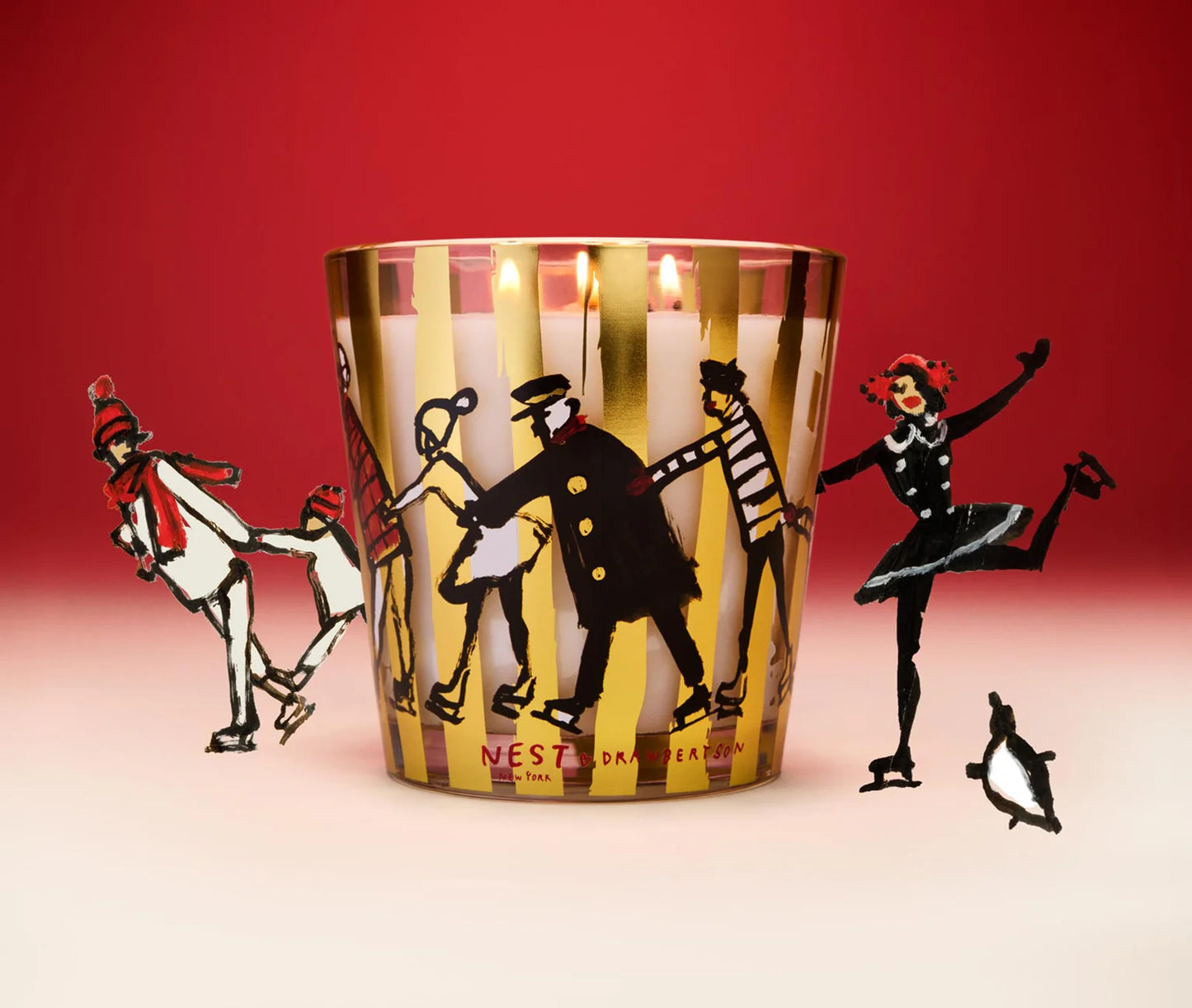 Drawbertson Holiday 3-Wick Candle