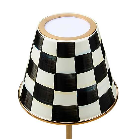 Courtly Check LED Rechargeable Cafe Table Lamp