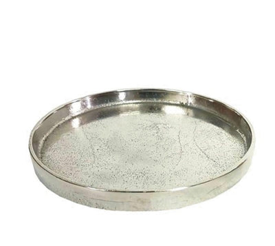 Round Plate Raw Nickel