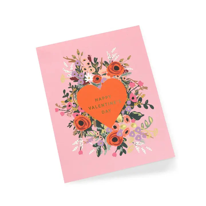 Blooming Heart Valentine Card