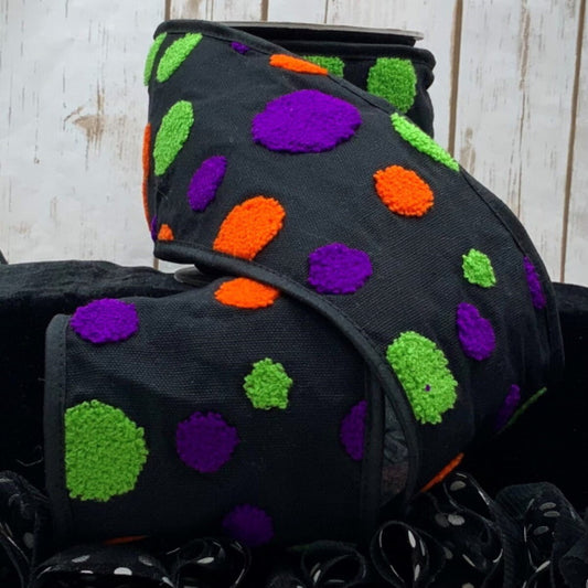 Halloween Polka Dot Ribbon