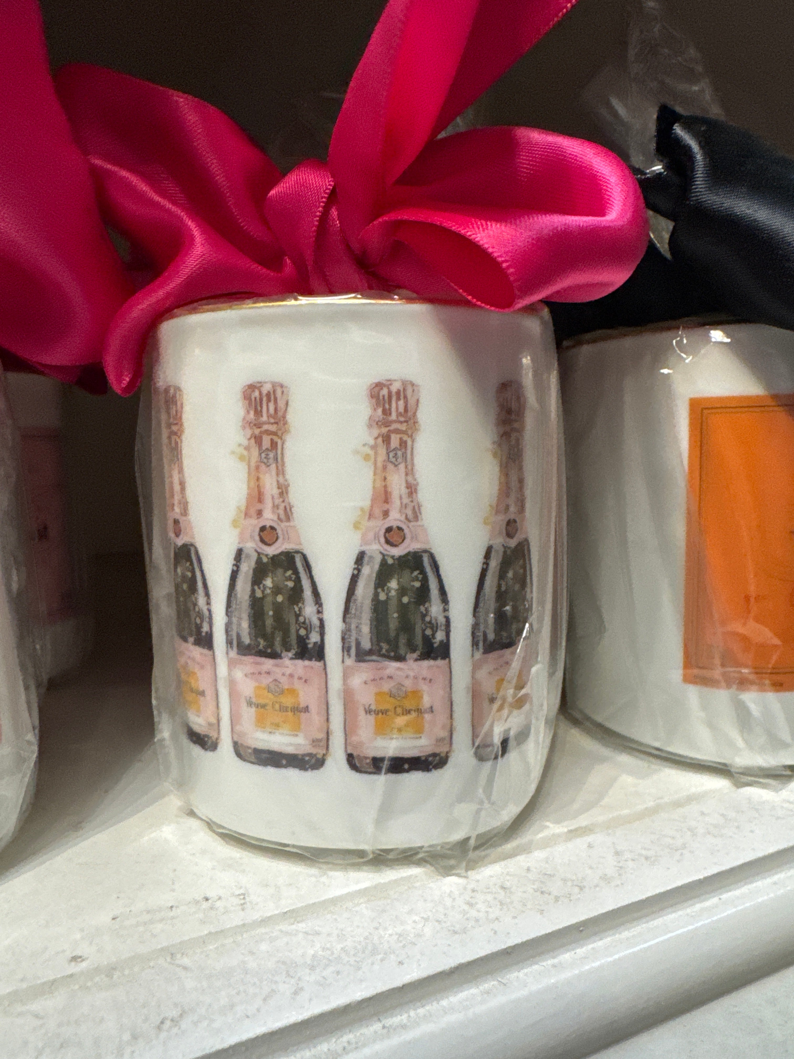 Pencil Cup Candle 4 Bottle Rose