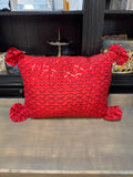 Red Sequin Pillow Small