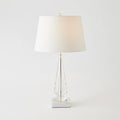 Tapered Crystal Lamp w/Marble Base