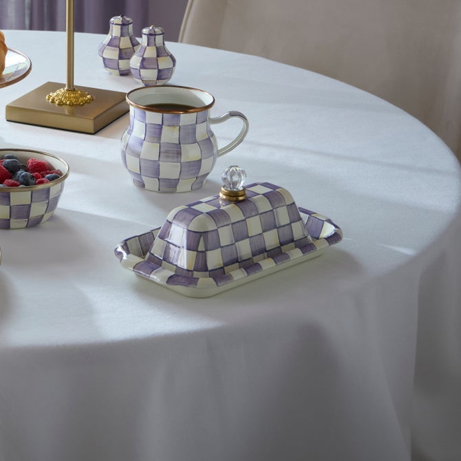 Violet Check Butter Box