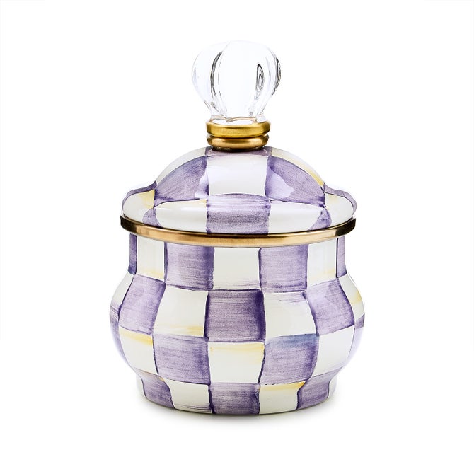 Violet Check Creamer
