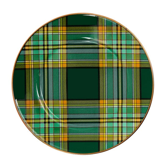 Tartan Green Salad Plate