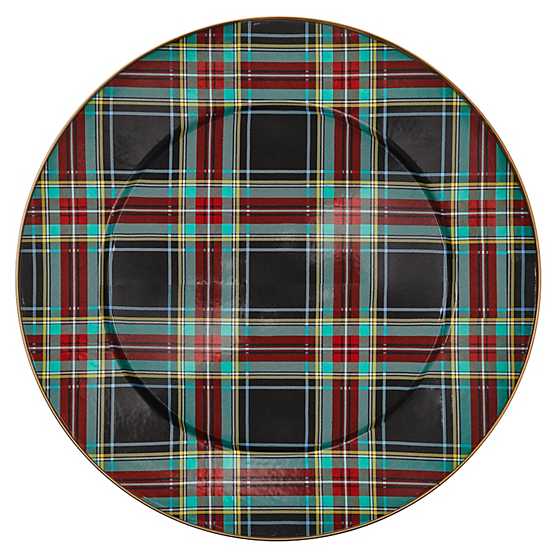 Tartan Black Serving Platter