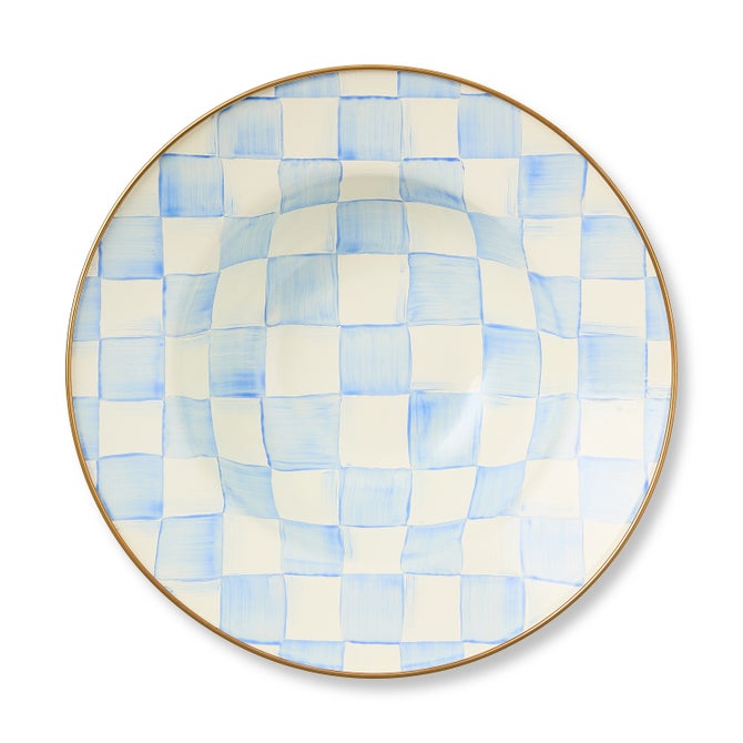 Sky Check Serving Bowl