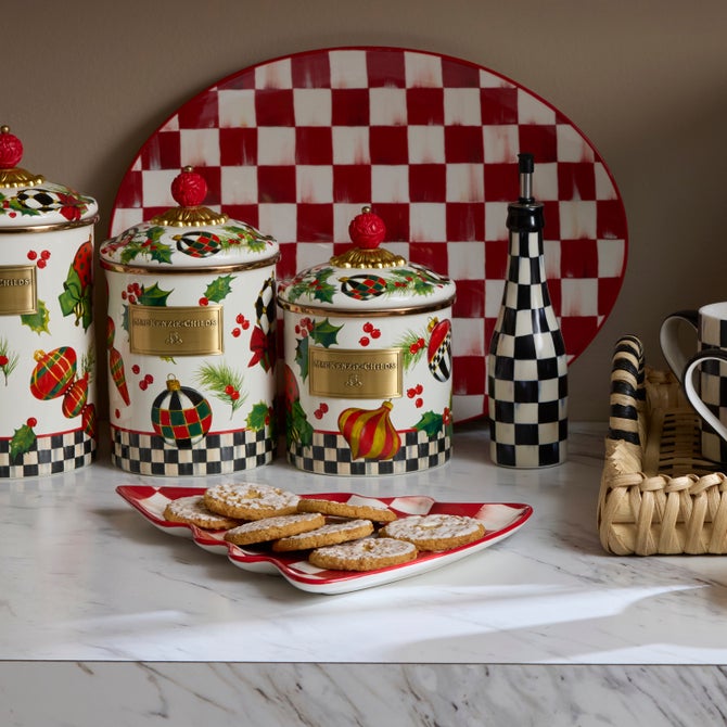 Deck the Halls Medium Canister